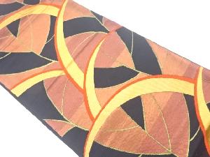 抽象模様織出し袋帯